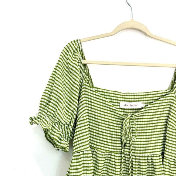 Lisa Says Gah mini dress in green stripe - Picture 5 of 9